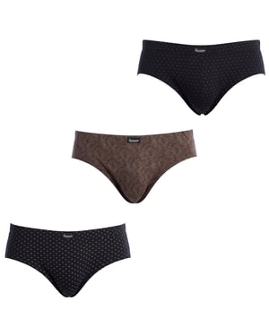 Pack-3 Herren Slips Essential Prints A0080