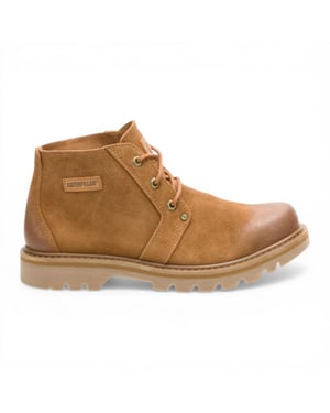 CAT (Caterpillar) Wanderstiefel aus hellbraunem Leder, mittelhoch geschnitten, Chukka-Stil - Grader
