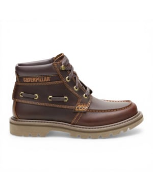 CAT (Caterpillar) Herren-Wanderstiefel aus hellbraunem Leder – Colorado Boat-Mid