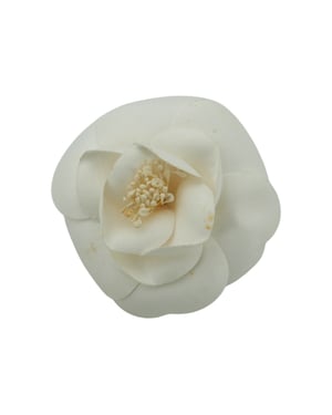 Chanel Stoffbrosche Kamelie