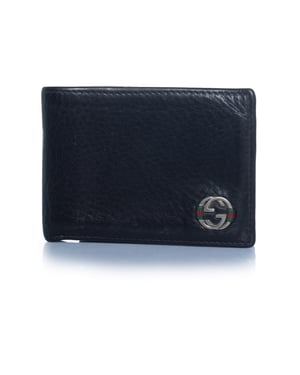 Gucci, schwarze Ledergeldbörse