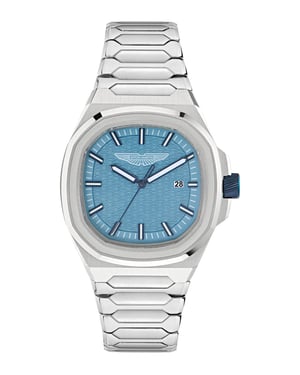 Aston Martin Icon Gpq Herren Silberne Uhr MTIG2S605