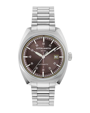 Aston Martin Timeless Ts2 Herren Silberne Uhr MTTS2S602