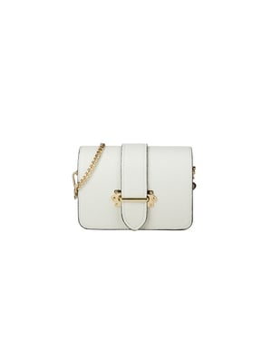 Giulia Monti Schultertasche/Tasche für die Taille Hellbeige