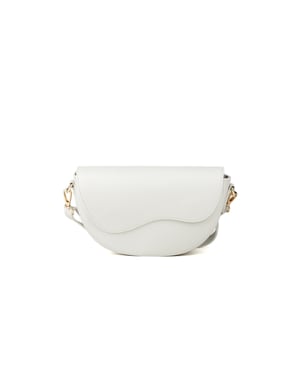 Giulia Monti Schultertasche Milchweiß