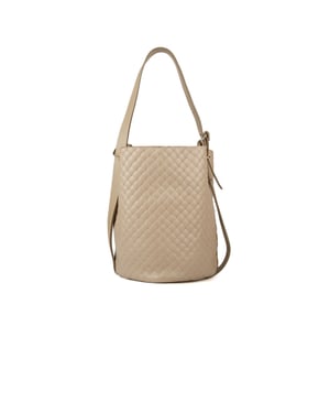 Giulia Monti Bucket Bag Grau Beige