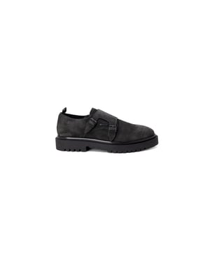 Antony Morato Schwarze Leder Flache Stiefel