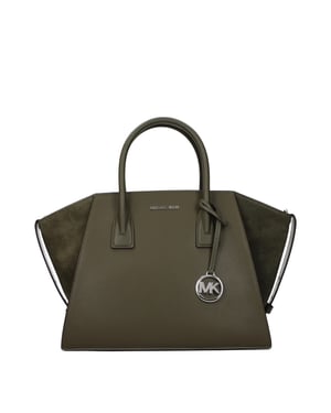 Michael Kors Grüne Lederhandtasche