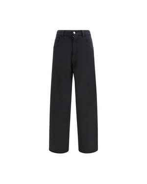 MM6 Schwarze Baumwoll-Trainingshose