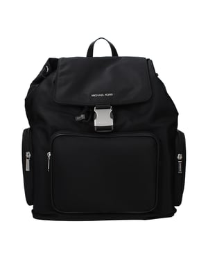 Michael Kors Schwarzer Stoff-Rucksack