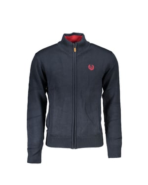 Gianmarco Venturi Blauer Baumwollcardigan für Männer