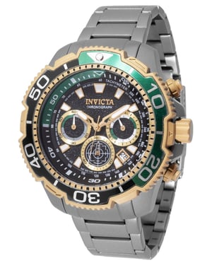 Invicta TI-22 49498 Herren Uhr - Quartz Bewegung - Titan mit Schwarzem Zifferblatt - 48 mm