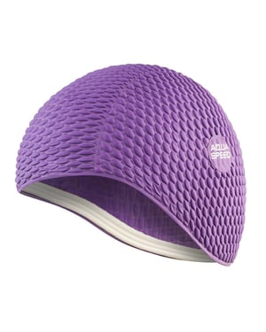 Damen Bombastische Schwimmhaube | Lange Haare Weiche Latex Bequeme Passform Haube