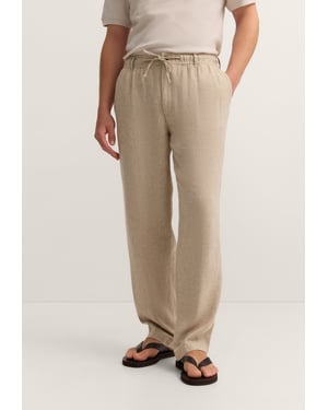 Bugatti Herren Chino Regular Fit aus Leinen-Baumwolle