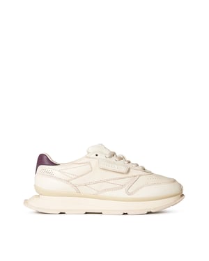 Klassische Leder-Sneaker von LTD, Off-White
