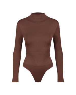 Damen Essentials Rollkragen-Bodysuit mit formender passgenauer recycelter Stretch-Qualität
