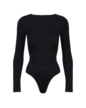Damen Essentials Langarm-Bodysuit formend aus recyceltem Stretchmaterial