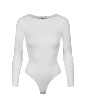 Damen Essentials Langarm-Bodysuit formende recycelte Stretch-Passform