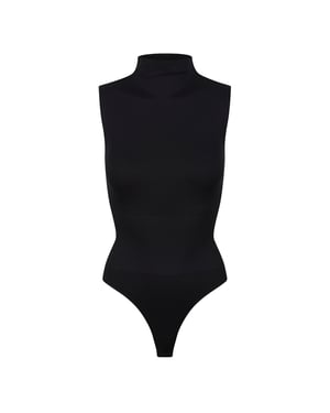 Damen Essentials Ärmelloses Turtleneck Bodysuit formend recycelte Stretch Passform