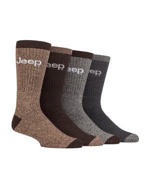 Herren 4er-Pack Recycled Cotton Stiefelsocken | Dick gestrickte, voll gepolsterte Socken