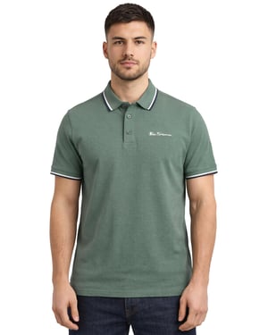 Ben Sherman | Herren Polohemd mit Kontraststreifen