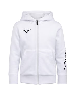 Mizuno Terry FZ Kinder Weiß Trainingsjacke