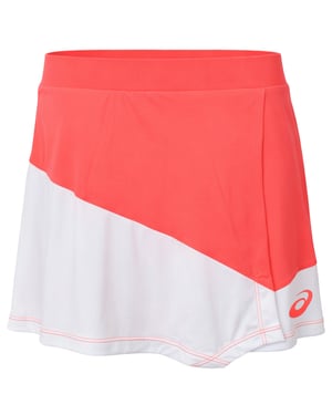 Asics Club Damen Tennisrock in Orange/Weiß
