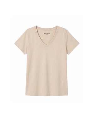V-neck Premium T-Shirt BEIGE
