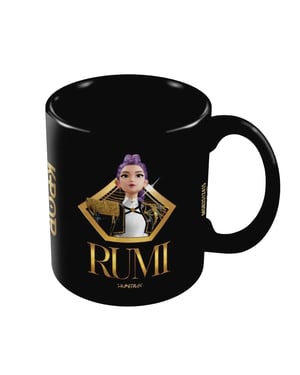 K-Pop Demon Hunters - Kaffeebecher, Portrait, Rumi (Schwarz/Golden)