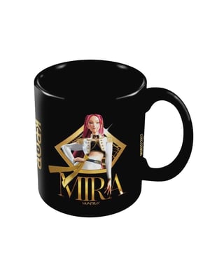K-Pop Demon Hunters - Kaffeebecher, Portrait, Mira (Schwarz/Golden)