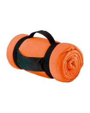 SOLS - Decke "Stavenger", Fleece, Karo (Leuchtend Orange)