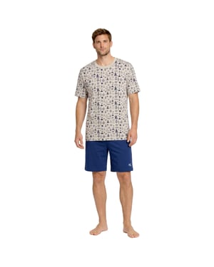 Herren Sommer Kurzarm Baumwollpyjamas KL30000