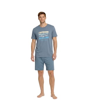 Herren Sommer Kurz Baumwoll Pyjamas KL30000