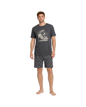 Herren Sommer Kurz Baumwoll-Pyjamas KL30000