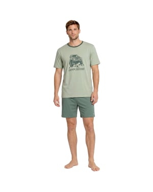 Herren Sommer Kurze Baumwoll-Pyjamas KL30000
