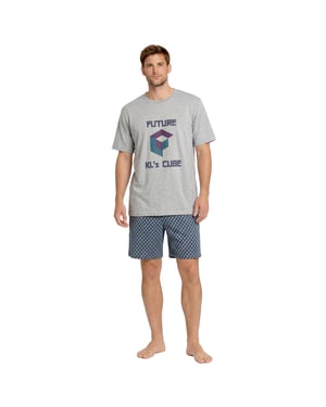 Herren Sommer Kurz Baumwollpyjamas KL30000