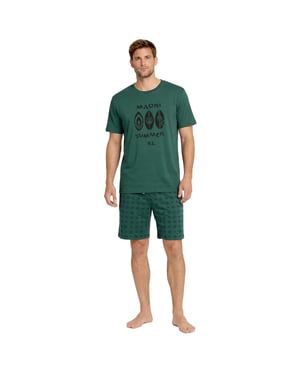 Herren Sommer Kurz Baumwollpyjamas KL30000