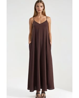 A-Form Maxi-Kleid