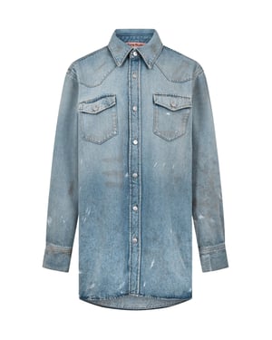 Karty Jeanshemd im Used-Look