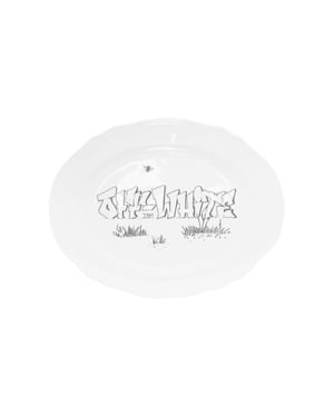 Off-White x Ginori 1735 ovales Tablett - Weiß