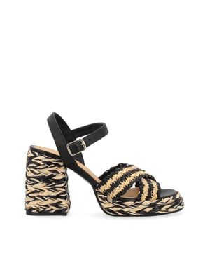 Valeria Rafia Gewebte Sandalen