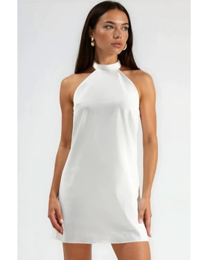 Halter-Neck Kleid mit offenem Rücken