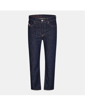 Diesel D-Fining Tapered Jeans aus dunkelblauem Denim