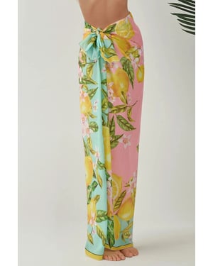 Bedrucktes Strand-Maxi-Cover-Up