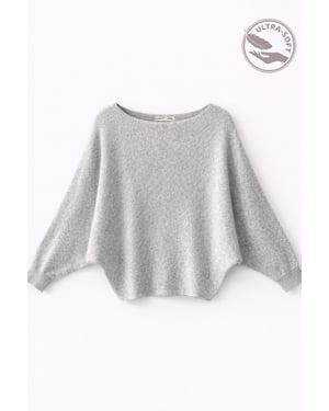 Oversized Bootneck Rippstrickpullover
