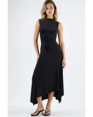 Asymmetrisches Midi Sandy Kleid