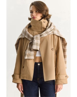 Oversize Knopftrenchcoat