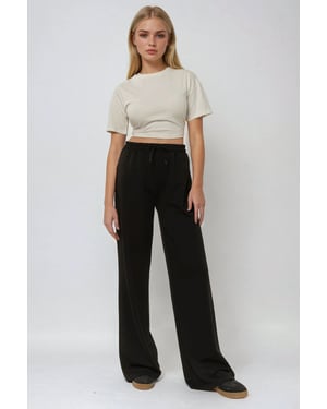 Weite Leggings mit elastischem Bund