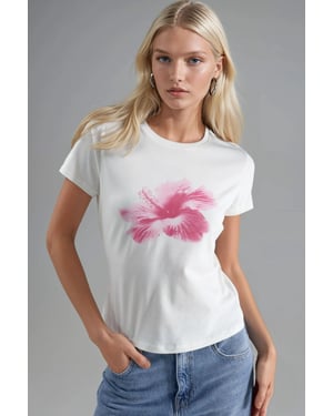 Musterbedrucktes T-Shirt