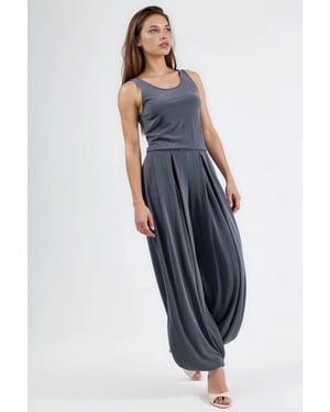 Falten-Modal-Jumpsuit